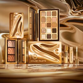 Golden Highlighter Trio - Vielseitig einsetzbare Hybride Highlighter-Palette